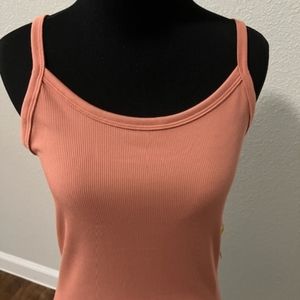 No Boundaries ladies tank top, sz large (11-13) salmon color, NWT